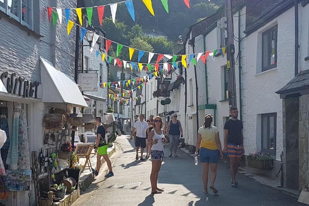 Bijou Coastal Apartment In Polperro With Hot Tub Onsite Parking Downhill Walk To Village Exterior foto